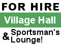 For Hire Village Hall & Sportmans Lounge