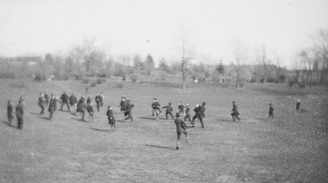 Football Blue Coat school circa 1890. This field is ... (Eric Whitlock)